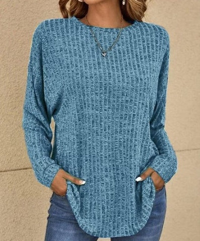 Gemütlicher langer Pullover für Damen | Stell