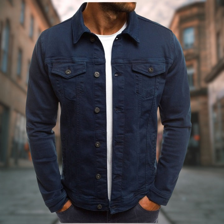 Klassische Denim Jeansjacke