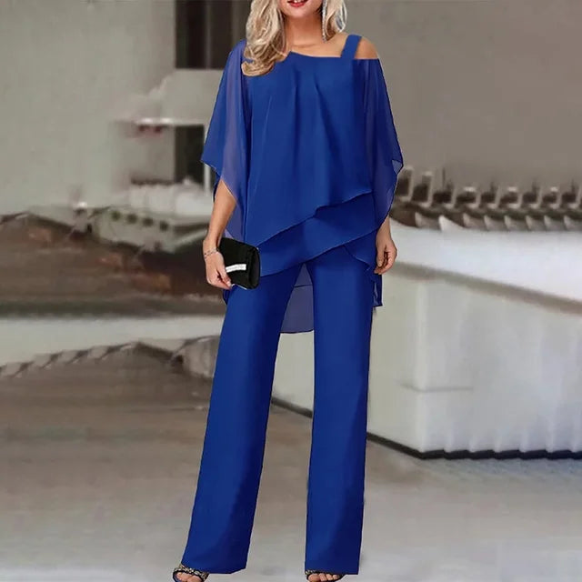 Elegantes Off-Shoulder Tunika-Set