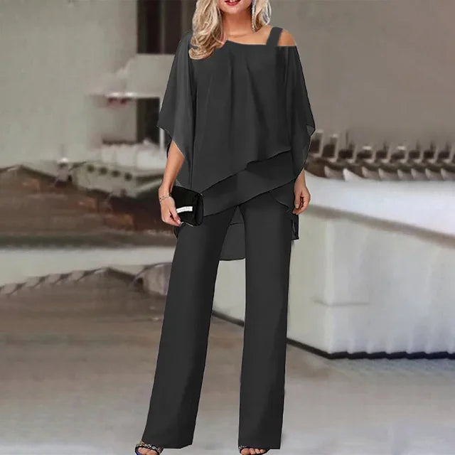 Elegantes Off-Shoulder Tunika-Set