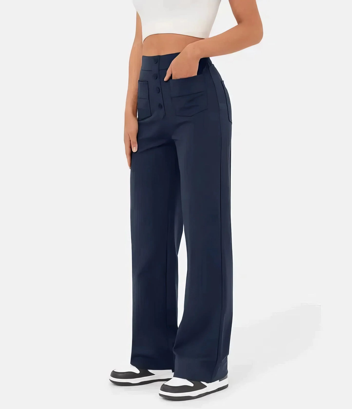 Elegante Hose mit hoher Taille für Damen