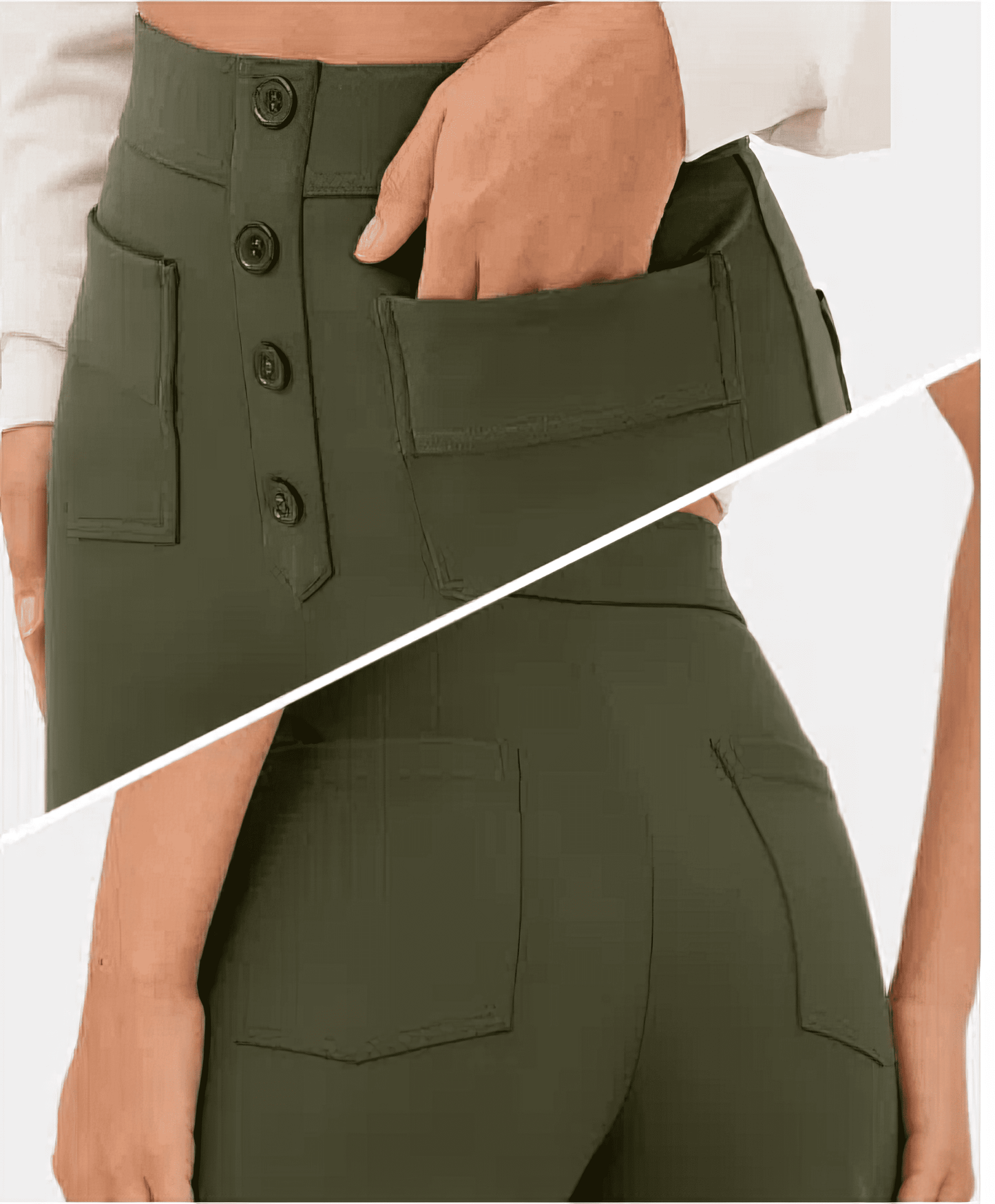 Elegante Hose mit hoher Taille für Damen