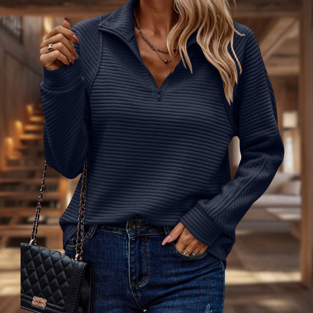 Trendiger Damen-Strickpullover mit lockerer Passform | Elvira