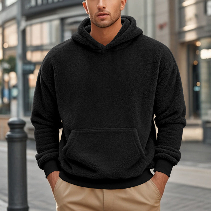 Gemütlicher Warmer Fleece-Hoodie für Herren