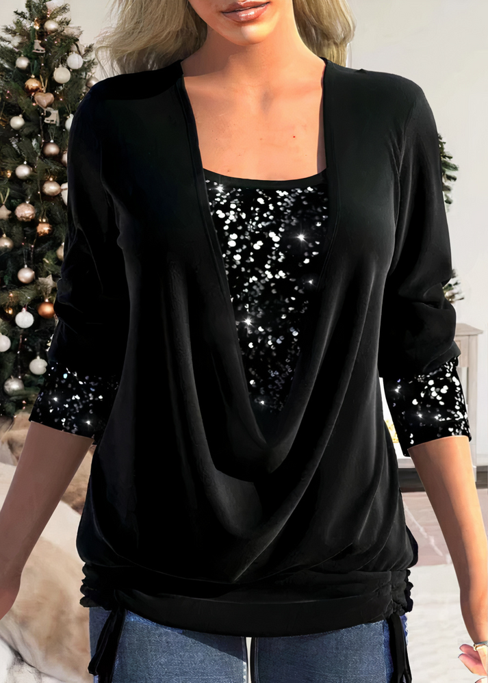 Elegante Bluse mit Glitzer für Damen – Stilvolle Auftritte mit Glamour