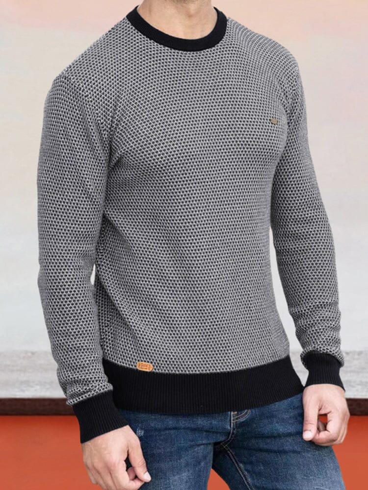 Gemütlicher Warmer Gemusterter Pullover für Herren