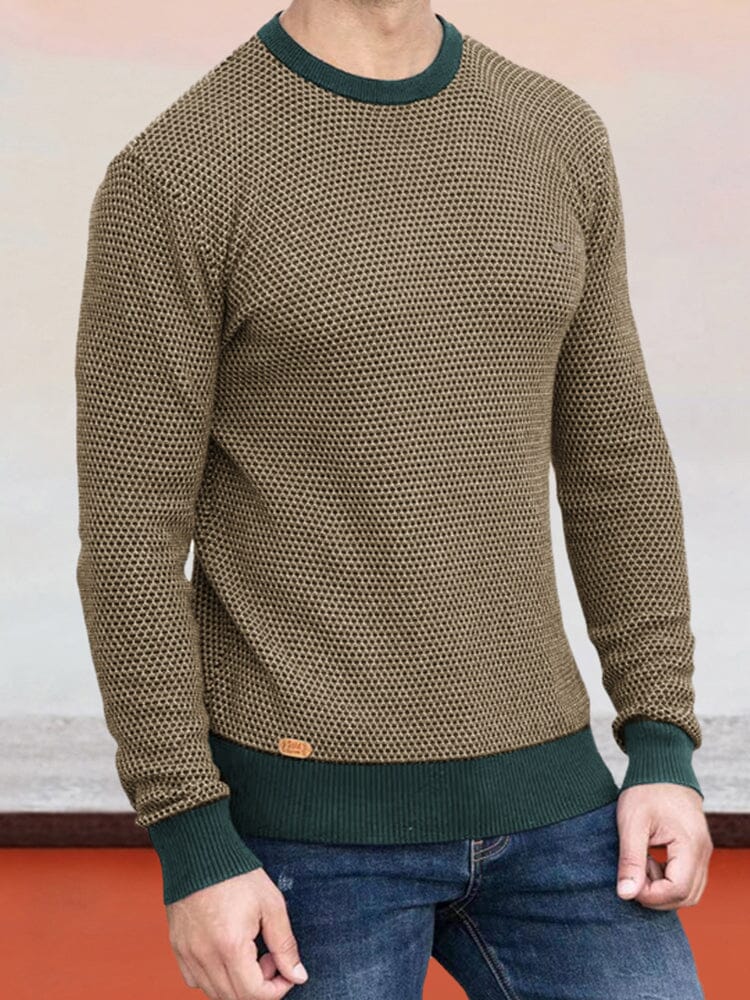 Gemütlicher Warmer Gemusterter Pullover für Herren