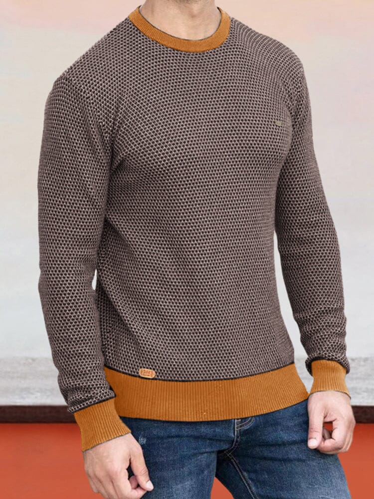 Gemütlicher Warmer Gemusterter Pullover für Herren