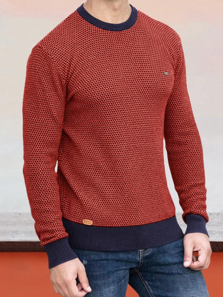 Gemütlicher Warmer Gemusterter Pullover für Herren