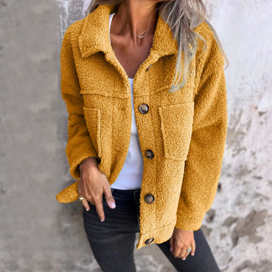 Kuschelige Jacke im Sherpa-Design