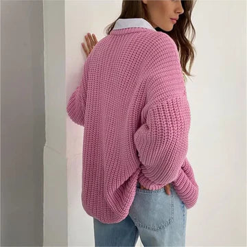 Stilvoller Strickpullover im lockerem Fit für Damen