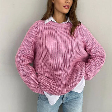 Stilvoller Strickpullover im lockerem Fit für Damen