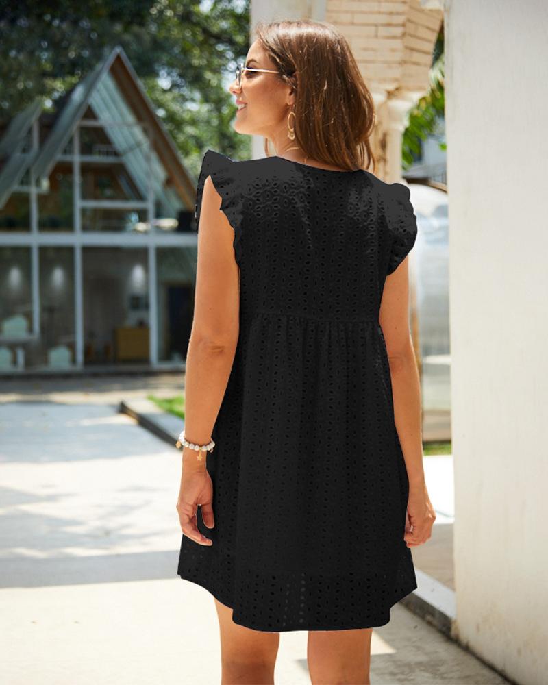 Bequemes kurzes Sommer-Kleid für Damen