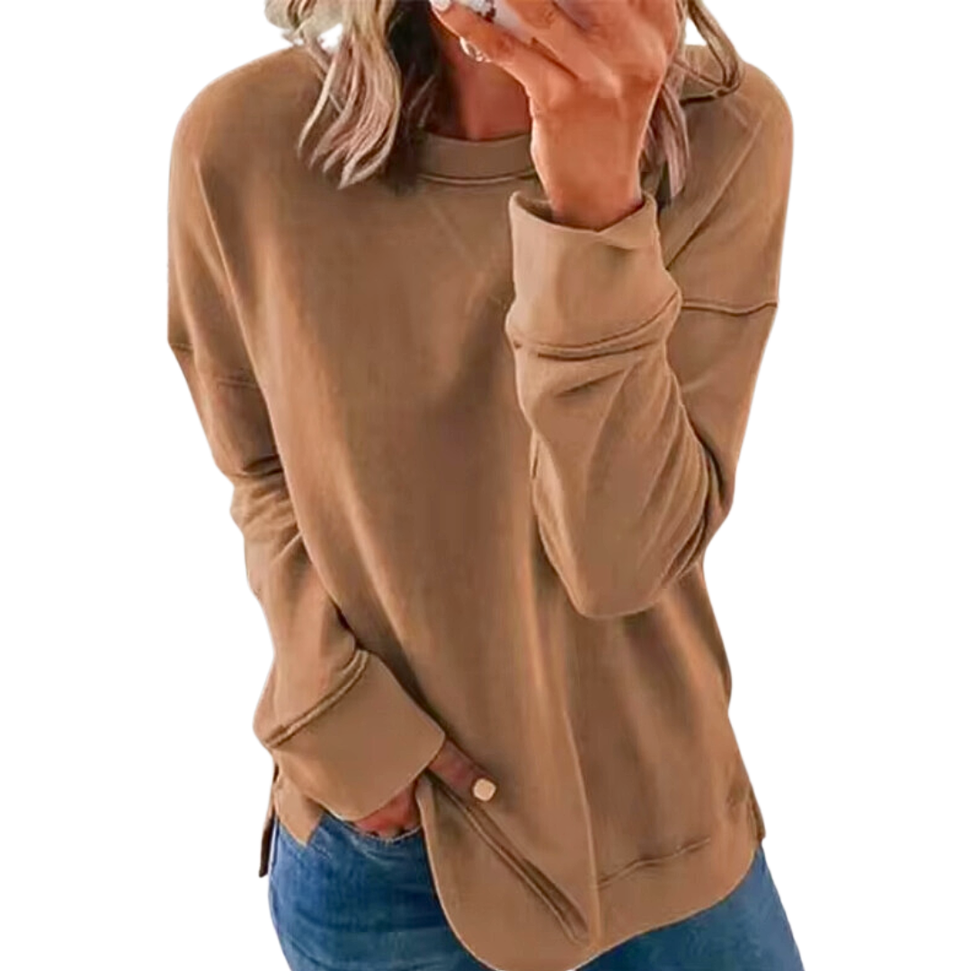 Kuscheliges Rundhals-Sweatshirt für Damen