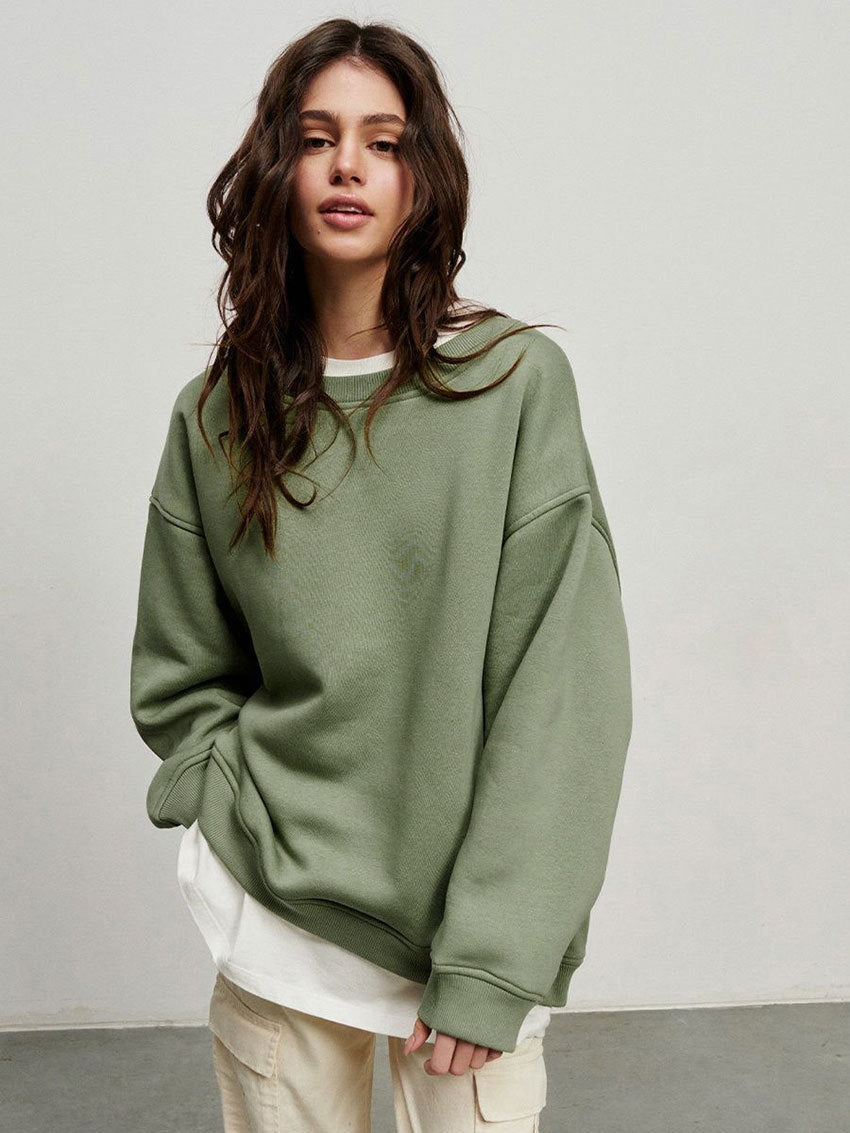 Stilvolles Sweatshirt mit Oversize-Crewneck | Araceli