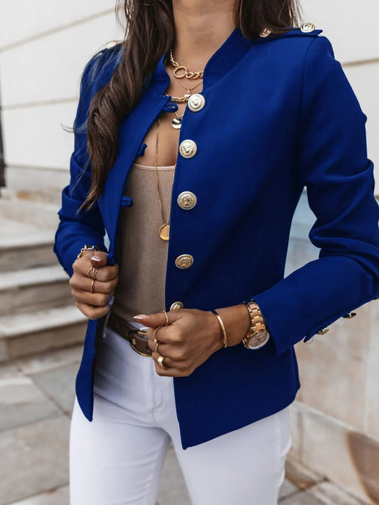 Elegante Jacke mit schlanker Passform und Knopfdetails für Damen