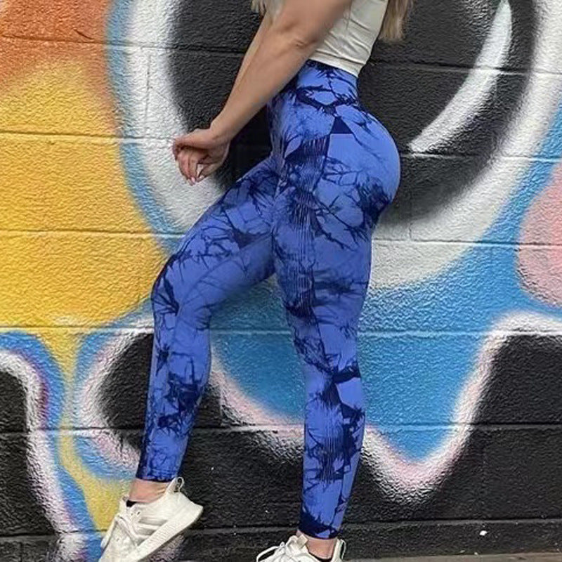 Nahtlose Batik-Workout-Leggings für Damen | Iris