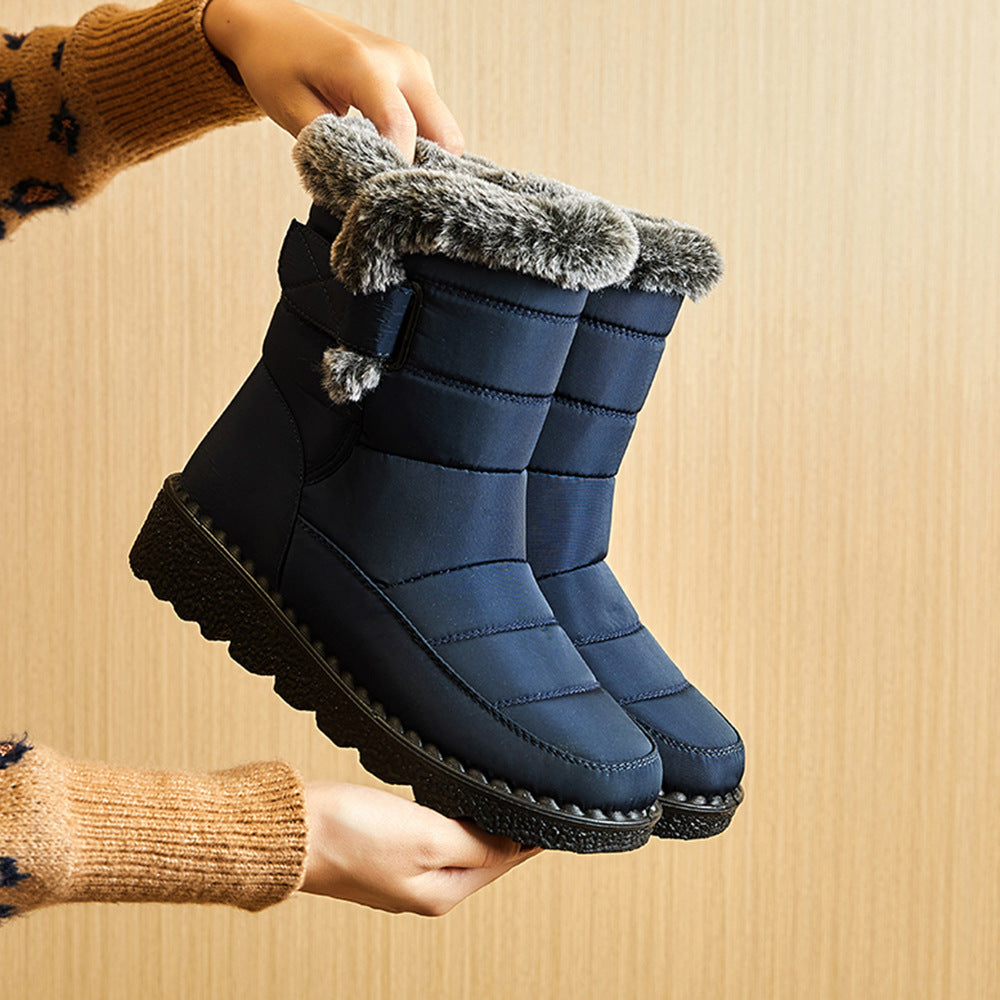 Winddichte Flache Winterstiefel für Damen | Andreea