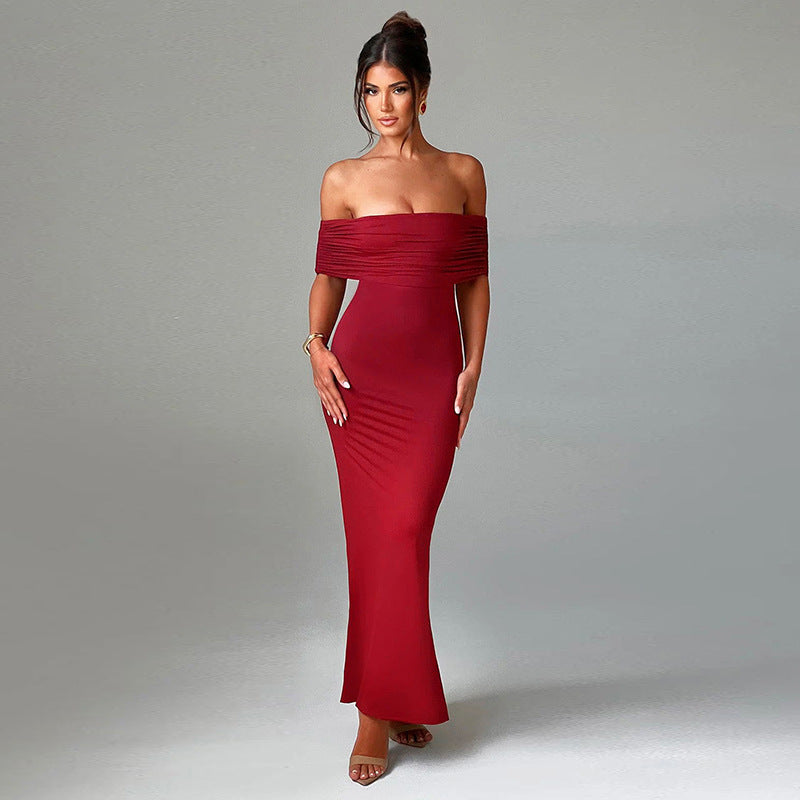 Elegantes Schulterfreies Maxi-Kleid für Damen – Rückenfrei und Stilvoll