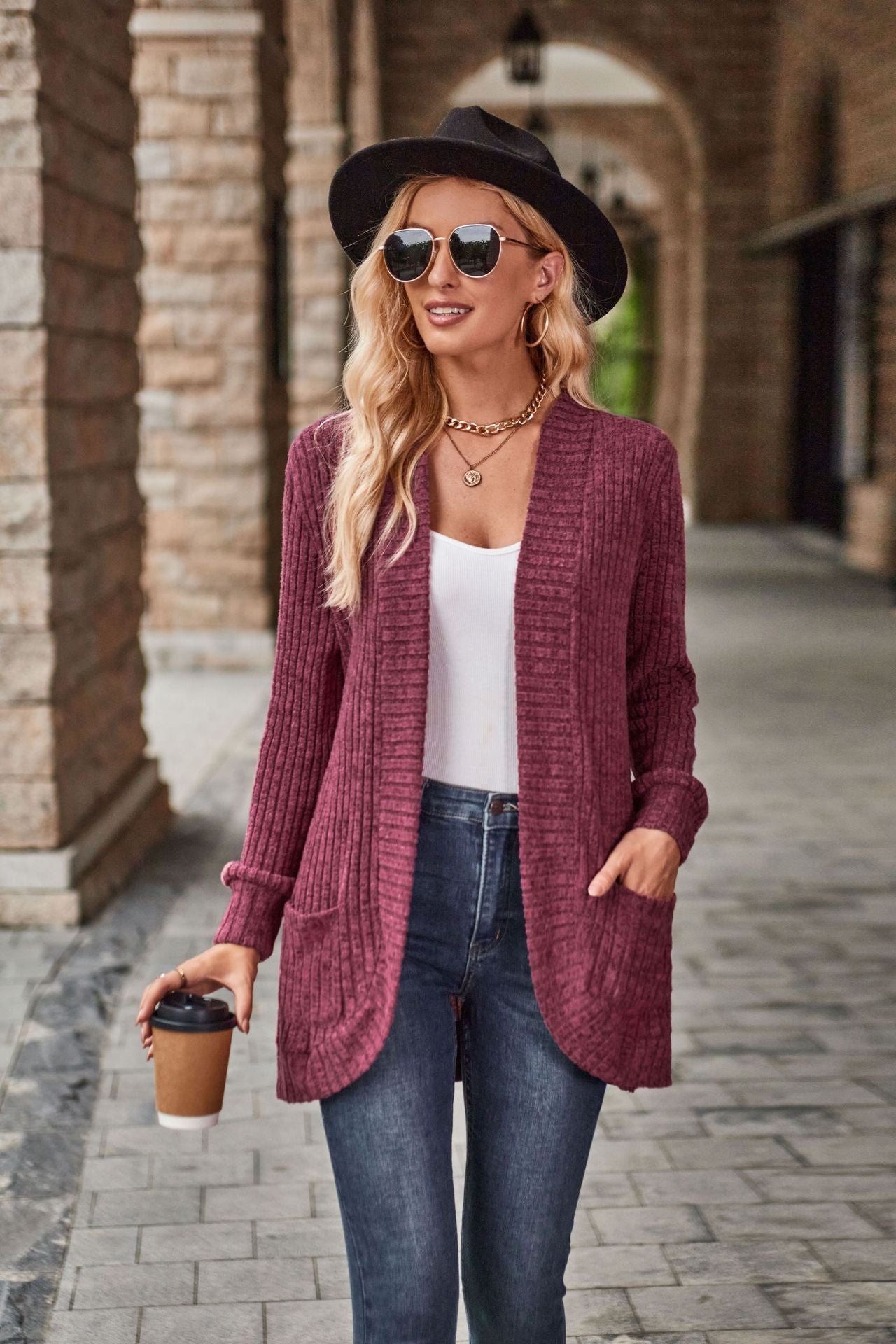 Leichte Lange Strickjacke | Camille