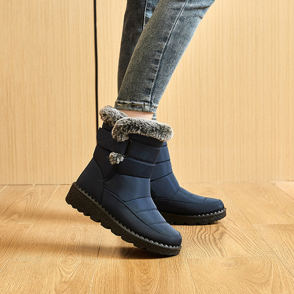 Winddichte Flache Winterstiefel für Damen | Andreea