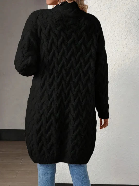 Gemütlicher langer Strick Cardigan für Damen