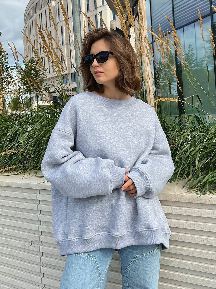 Stilvolles Sweatshirt mit Oversize-Crewneck | Araceli