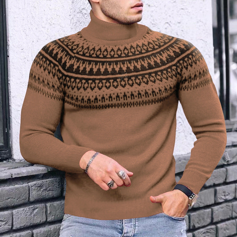 Gemütlicher Vintage-V-Ausschnitt-Pullover für Herren | Elon