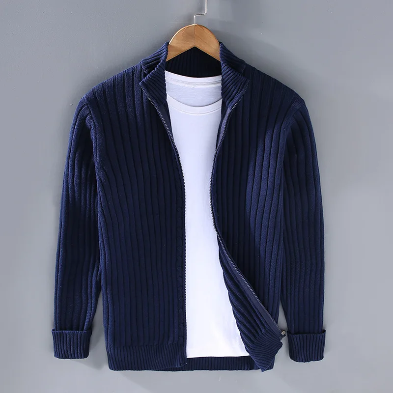 Lässiger Eleganter Zip-Up Cardigan für Herren