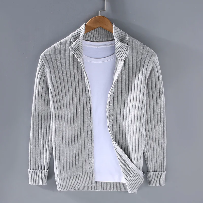 Lässiger Eleganter Zip-Up Cardigan für Herren