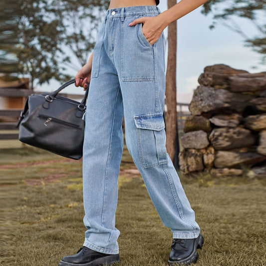 Cargo Denim-Jeans für Damen | Clara