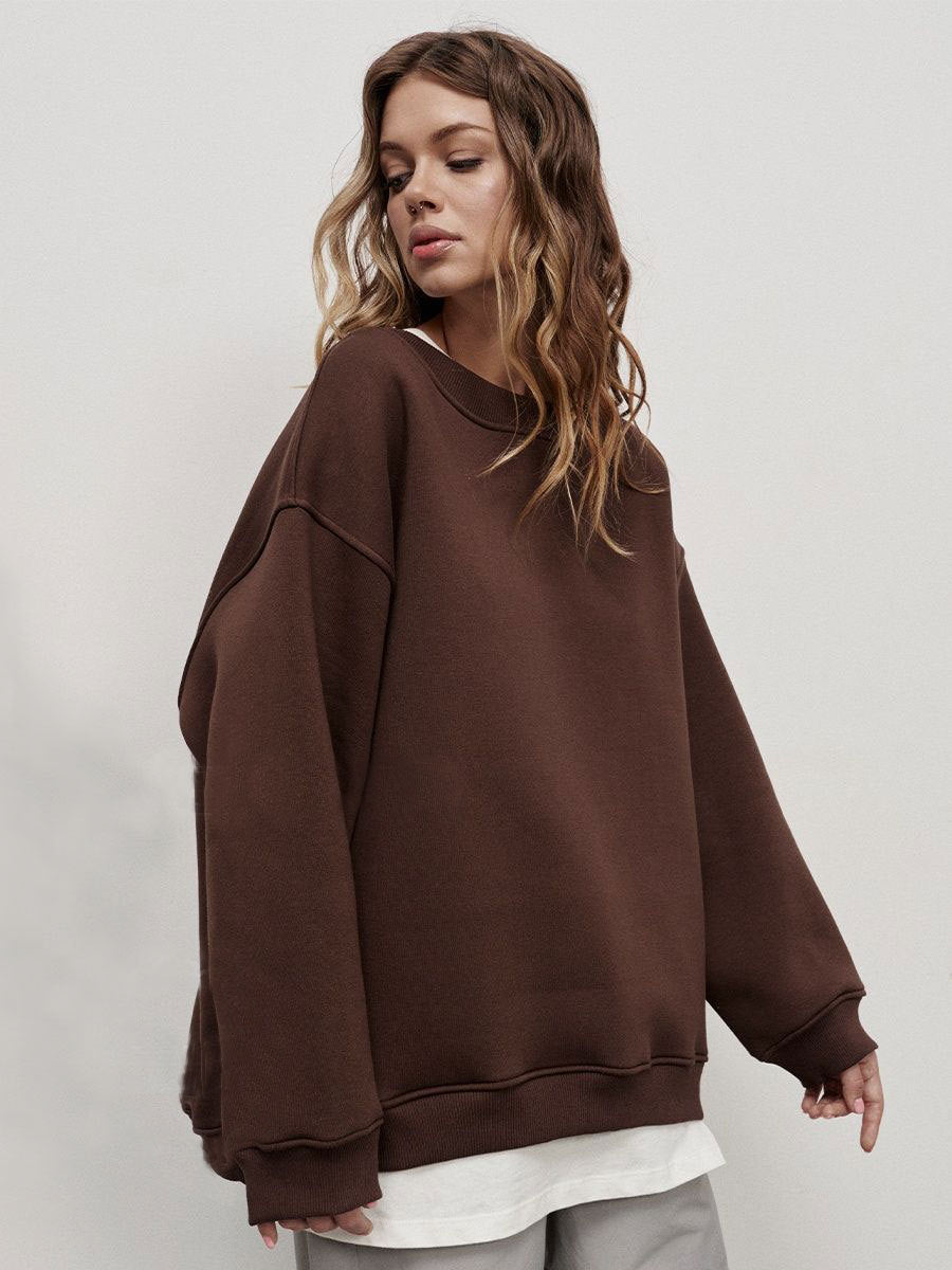 Stilvolles Sweatshirt mit Oversize-Crewneck | Araceli