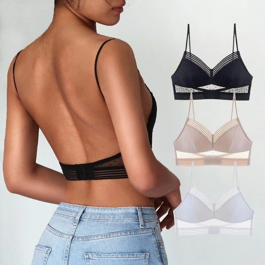 Nahtloser Rückenfreier Spitzen-Bralette für Damen