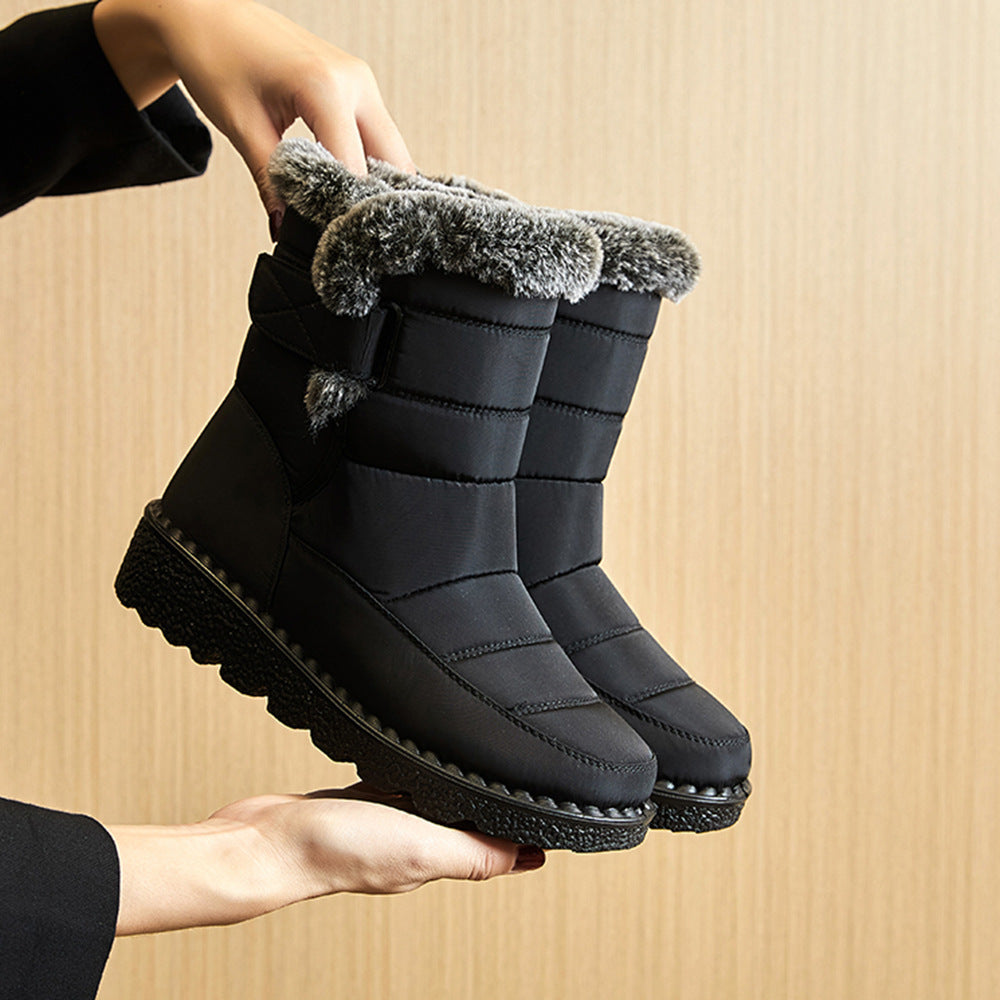 Winddichte Flache Winterstiefel für Damen | Andreea