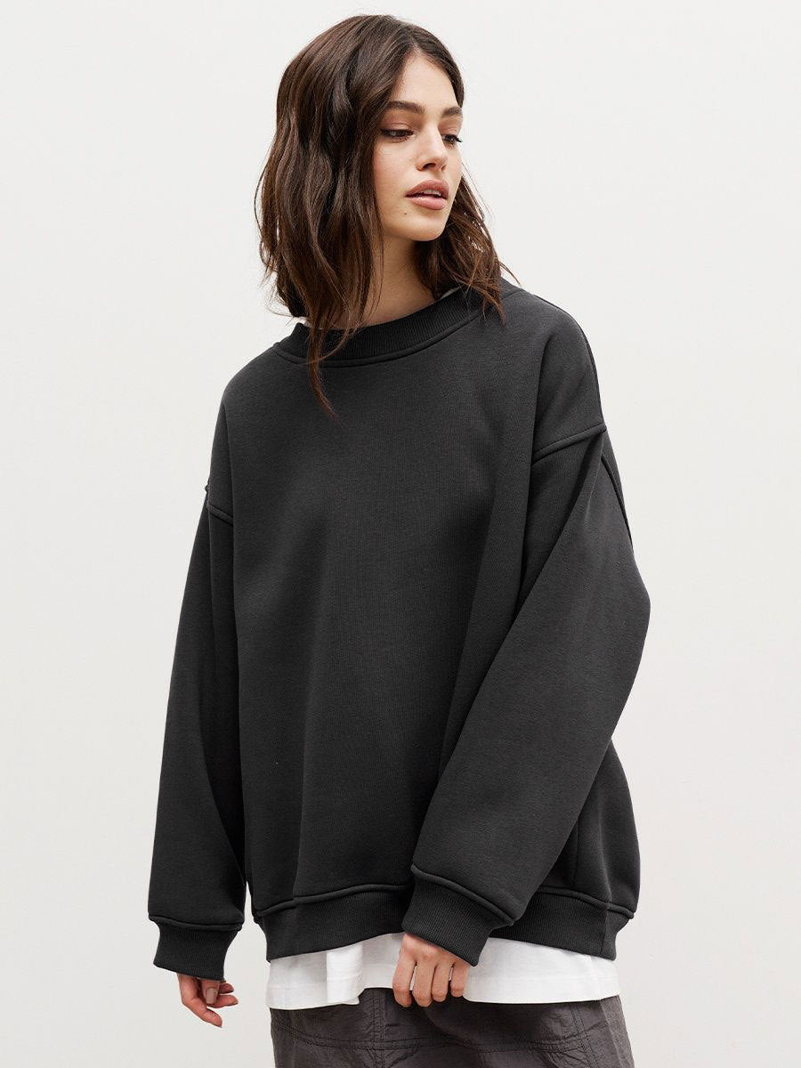 Stilvolles Sweatshirt mit Oversize-Crewneck | Araceli