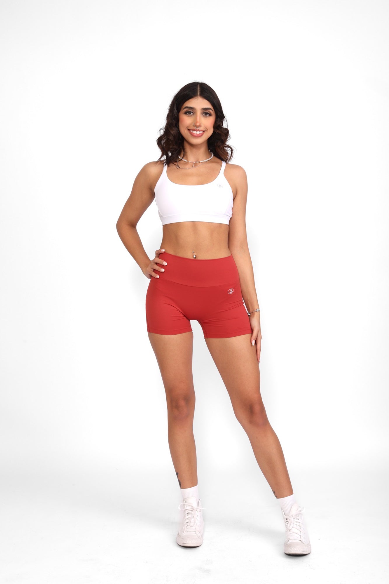 Sportliche Fitnessshorts mit Taschen für Damen