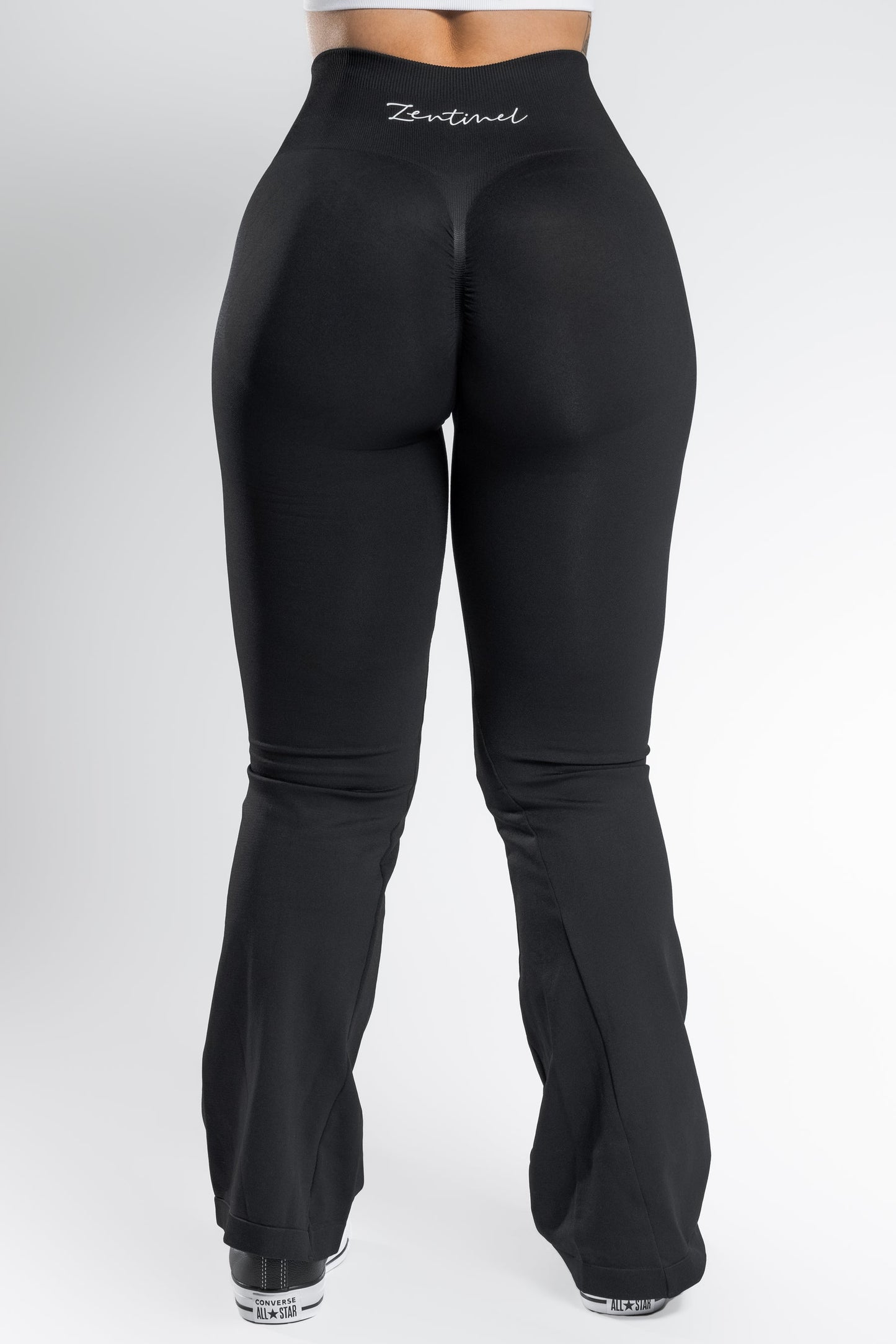 Elegante nahtlose Leggings mit ausgestelltem Design für Damen