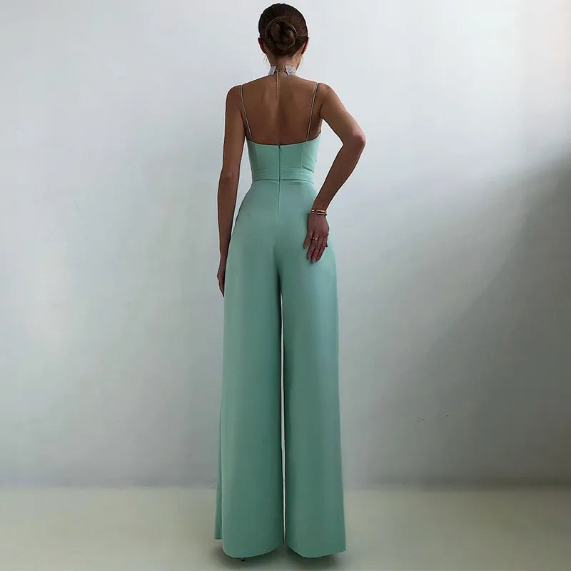 Eleganter Ärmelloser Jumpsuit mit Hoher Taille für Damen