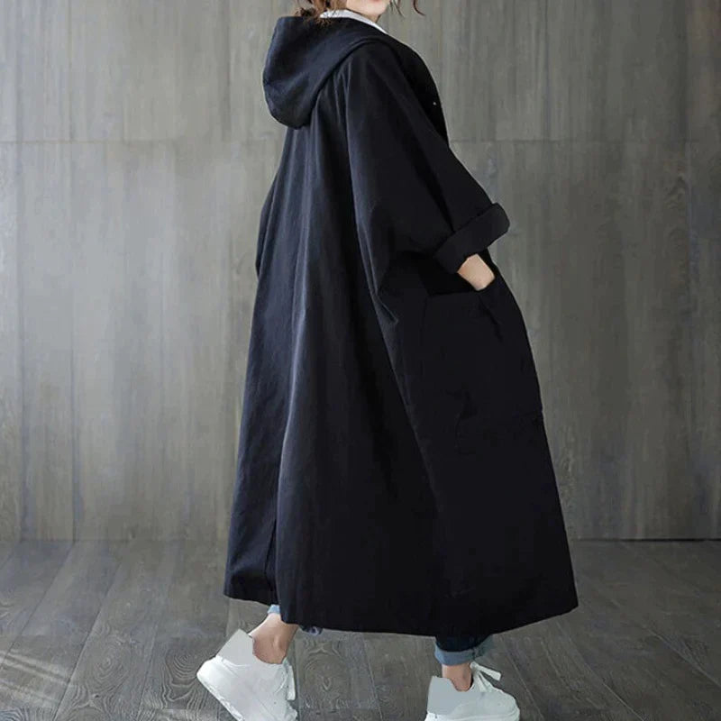 Langer Oversized Trenchcoat für Frauen