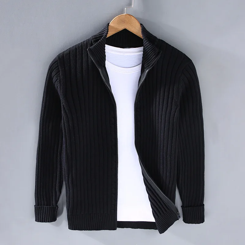 Lässiger Eleganter Zip-Up Cardigan für Herren