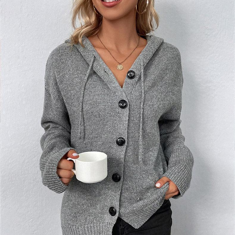 Strickjacke mit Kordelzug für Damen