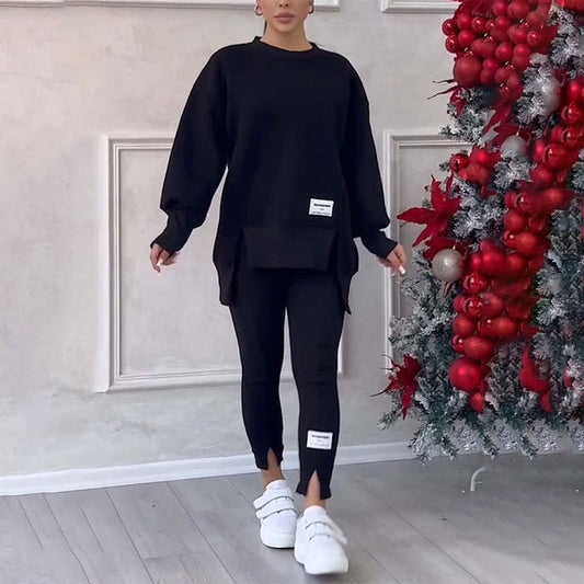 Gemütliches Süßes Sweatshirt und Leggings-Set für Damen