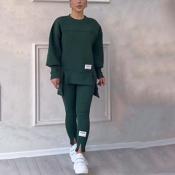 Gemütliches Süßes Sweatshirt und Leggings-Set für Damen