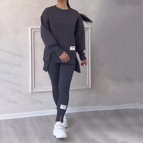 Bequemer Zweiteiler mit Sweatshirt und Leggings für Damen