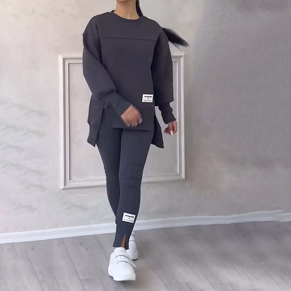 Gemütliches Süßes Sweatshirt und Leggings-Set für Damen