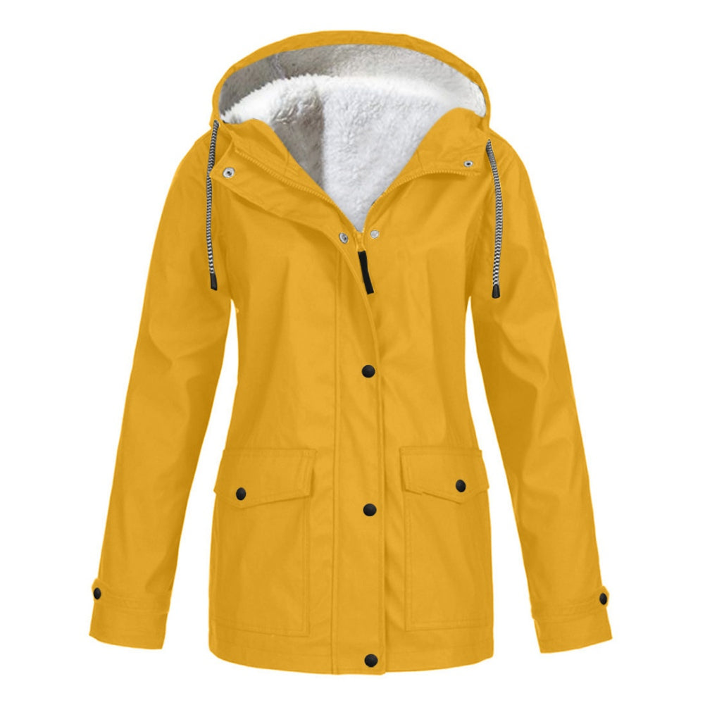 Warme Gefütterte Fleece Jacke für Damen