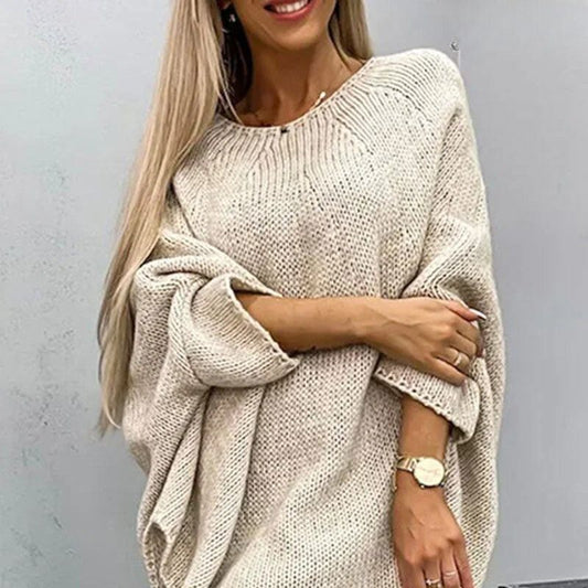 Eleganter Strickponcho für Damen